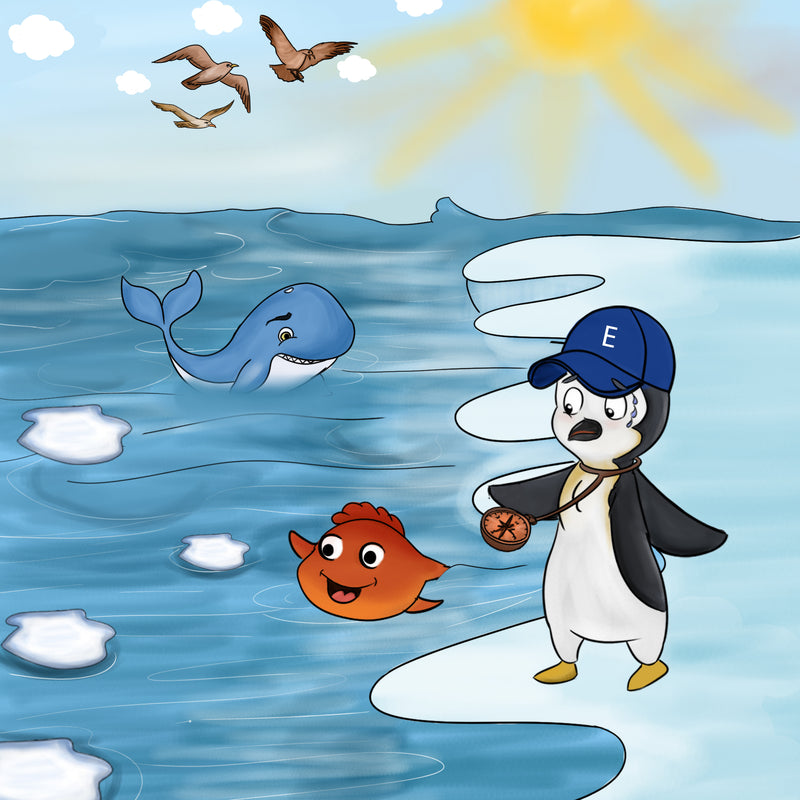 Noodles & Albie On Thin Ice - Award Winning Penguin Picture Book - ages 4 - 8, Softcover