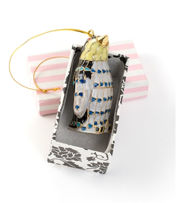 Cloisonne & Enamel Penguin Ornament (3" Tall)