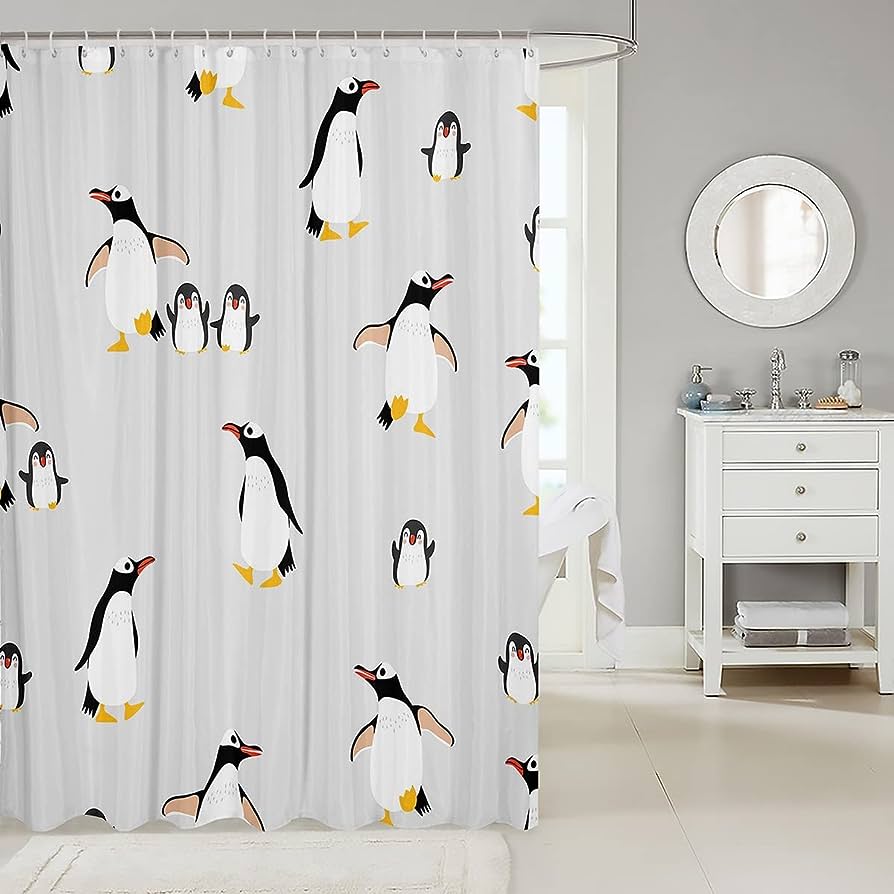 Penguin Shower Curtain (100% PEVA - 70" x 70") – Penguin Gift Shop
