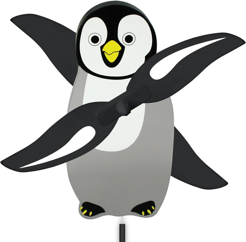 WindNSun WhirlyGig Outdoor Wing Spinning Penguin (10" Tall)