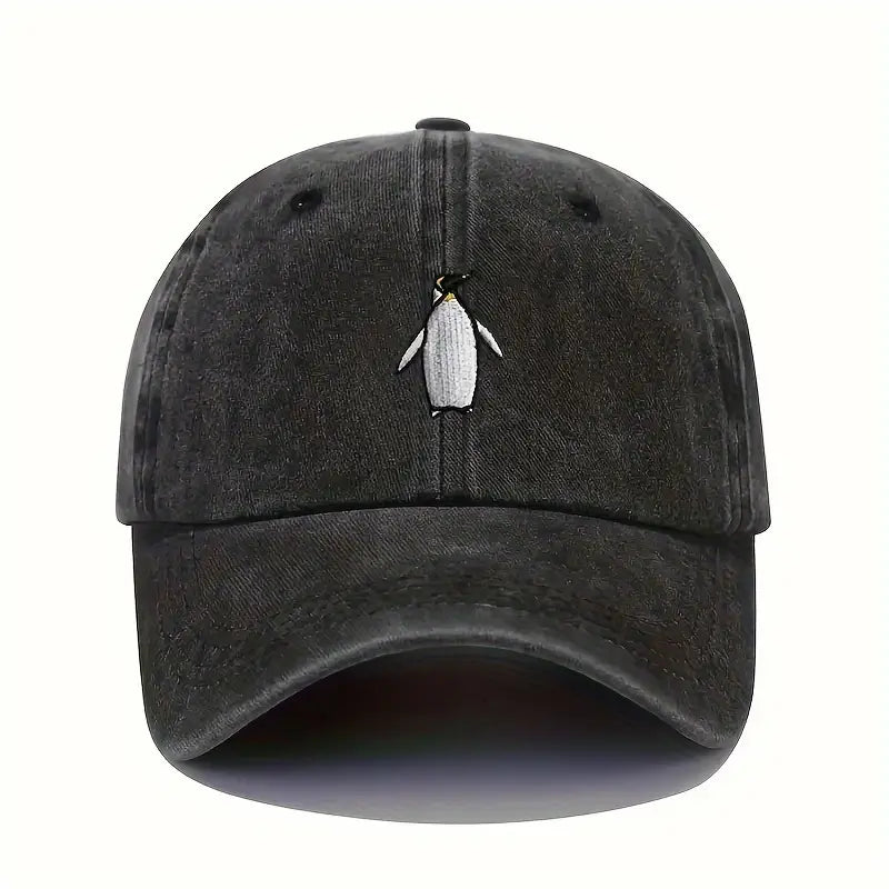 Penguin Baseball Hat (adult / adjustable)   Blue, Black, Pink or Brown