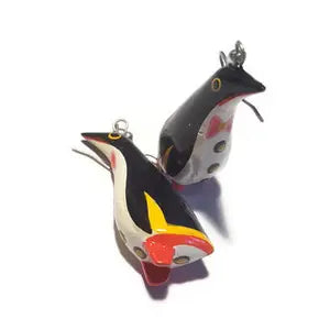 Penguin Bow Tie Earrings (1 1/2" Tall)