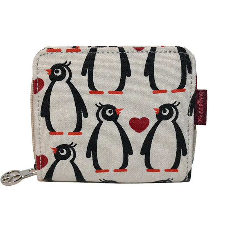 Penguin Billfold Canvas / Zippered Wallet