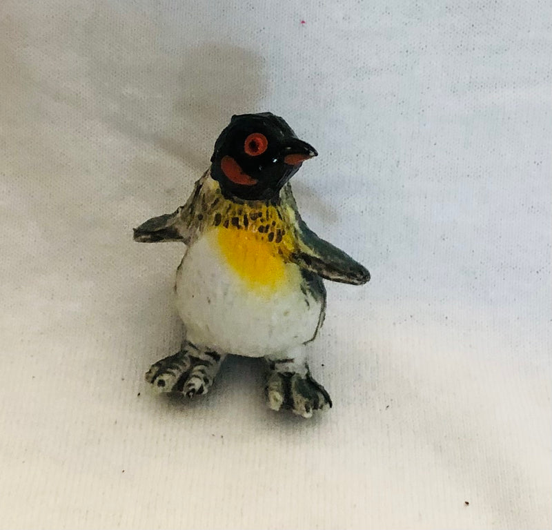 Hand Painted Rubber King Penguin Figurine (1 1/2" Tall)