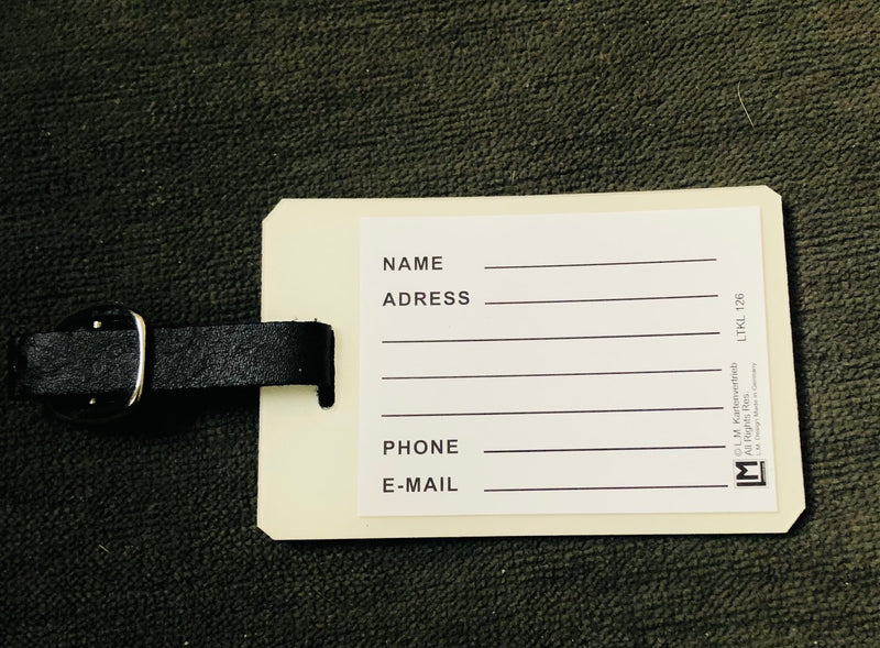 3-D Penguin Luggage Tag (2 1/2" x 3 1/2")
