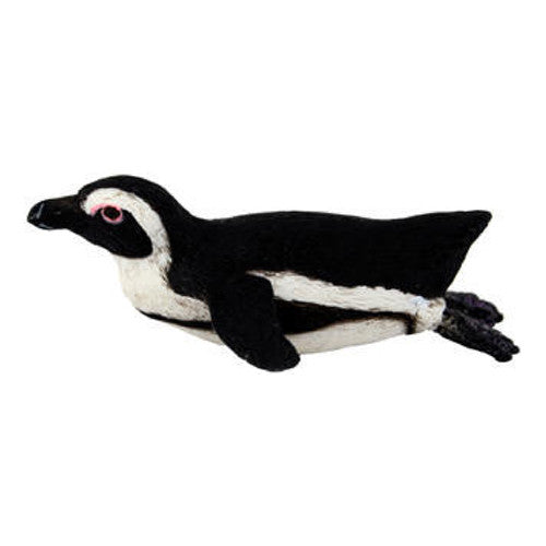 African penguin swimming figurine toy