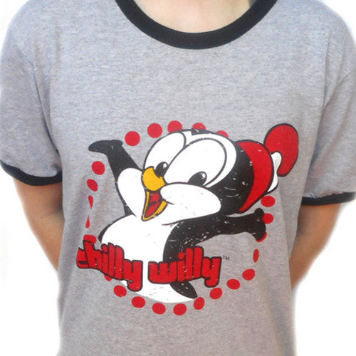 Solid Threads Chillin' Vintage Inspired Penguin T-Shirt White / Small