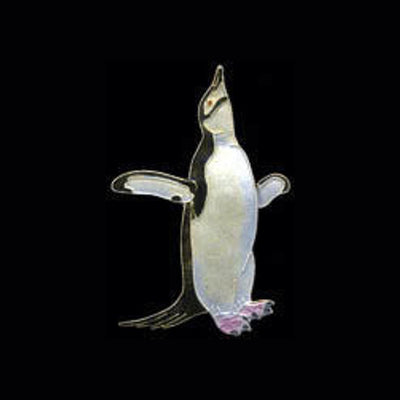 Penguin Brooch, Jewelry, Pin, Chinstrap, Gift