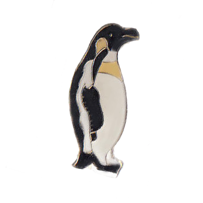 Penguin Pin Brooch Cloisonne Gift King
