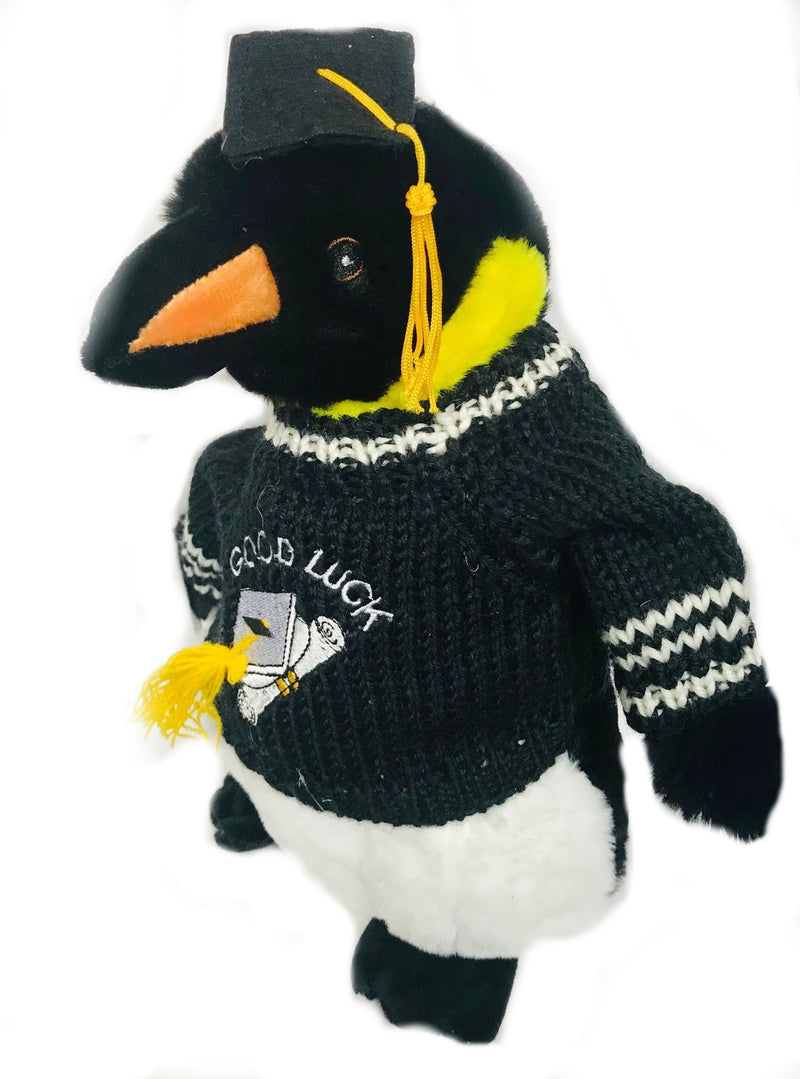 Emperor Penguin Good Luck Graduation Plush (10" Tall)