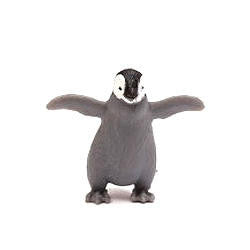 Emperor Penguin Chick Rubber Mini Figurine (1