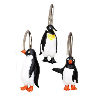 Penguin Shower Curtain Hooks Gift