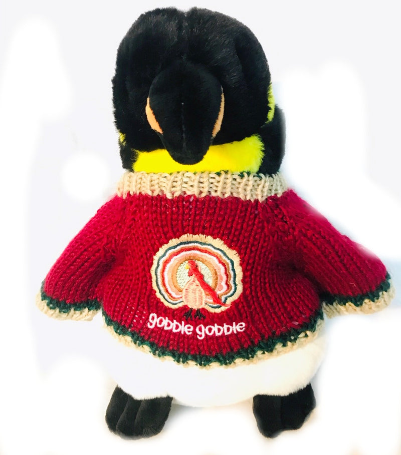Thanksgiving Penguin Holiday Plush (10" Tall)