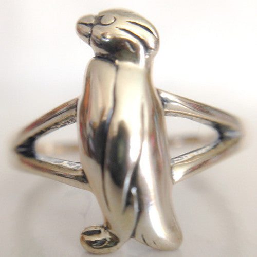 Rockhopper Penguin Silver Ring Gift