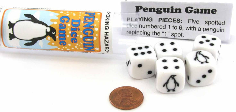 Penguin Dice Game (5 Dice)