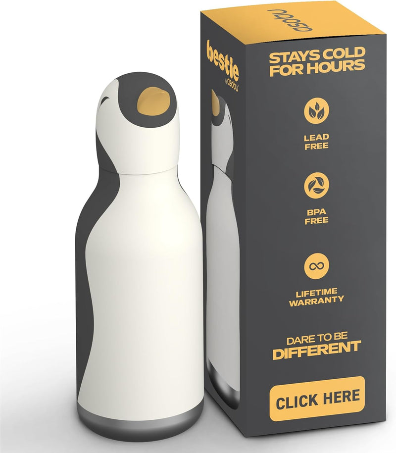 Arlo - Penguin Pal Water Bottle (8" Tall - holds 16 Ounces)