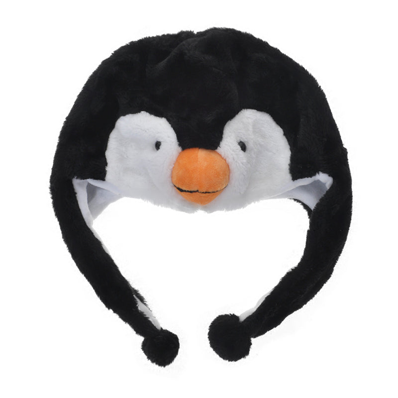 Fuzzy Penguin Plush Winter Hat (Adult / Kids)