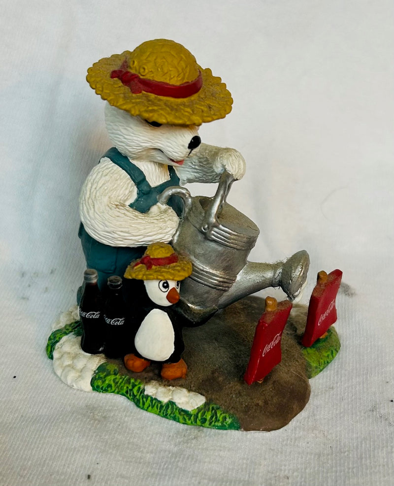 Coca-Cola Polar Bear & Penguin Collectible Figurine H72040 1996