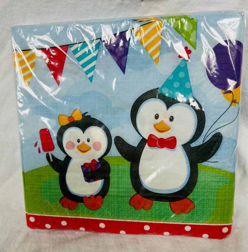 Penguin Party Napkins (18 Napkins)