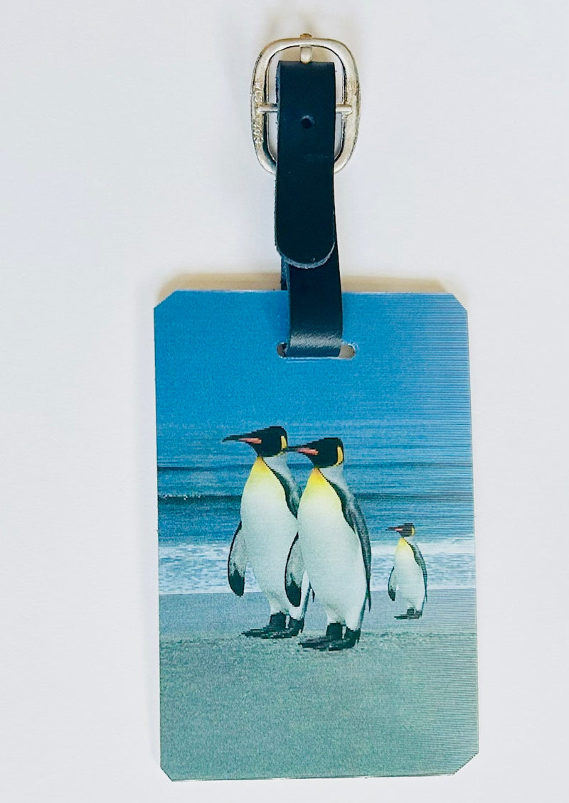 3-D Penguin Luggage Tag (2 1/2" x 3 1/2")