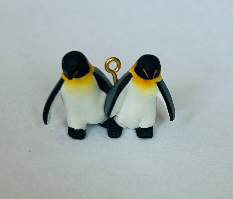 Mini Penguin Couple Ornament  (1/2" Tall)