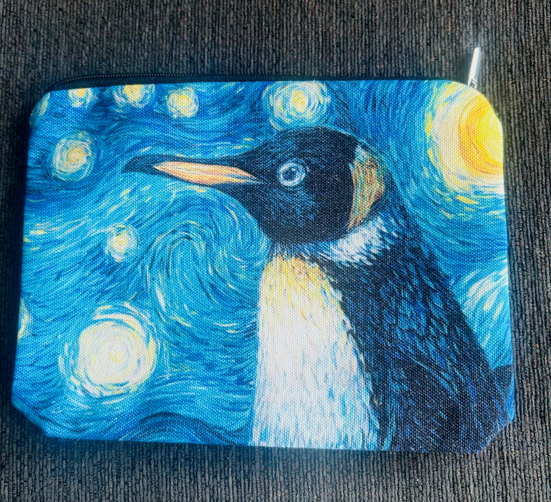 Art Penguin Travel / Make-Up Bag (6" x 8")