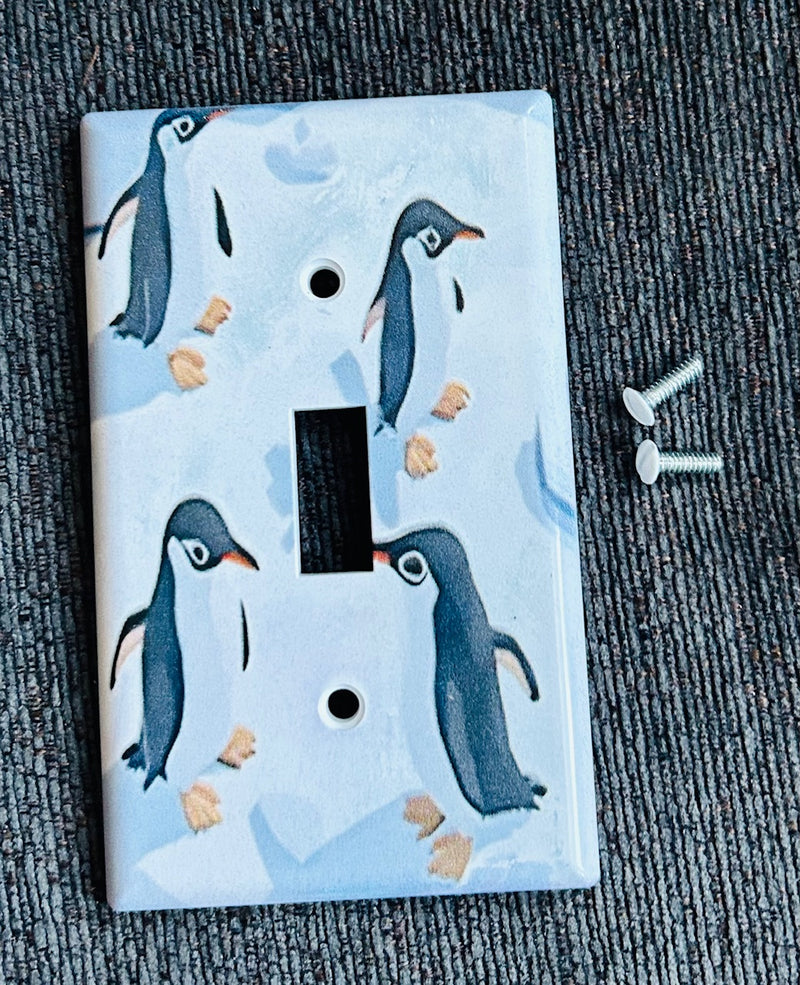 Penguin Light Switch Plate (Standard Size)