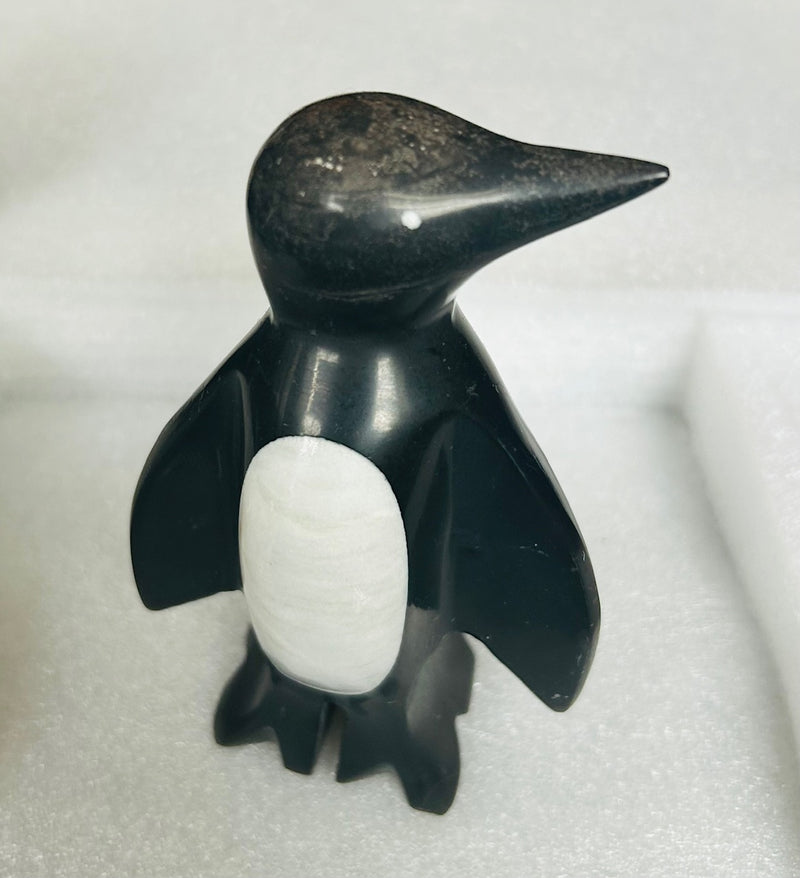 Marble Penguin Figurine  (4" Tall)