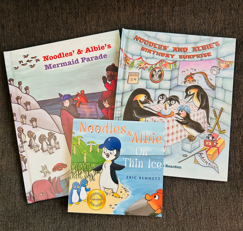 Noodles & Albie 3 Book Collection (Birthday Surprise, Mermaid Parade, On Thin Ice)