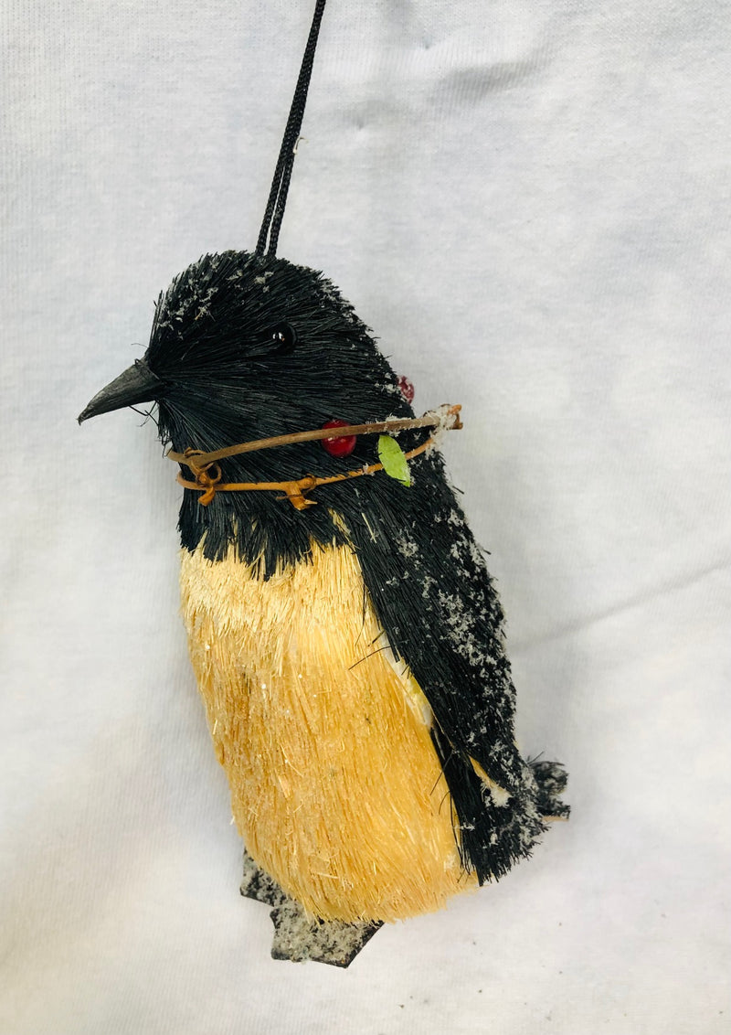 Bristles Penguin Ornament (4" Tall)