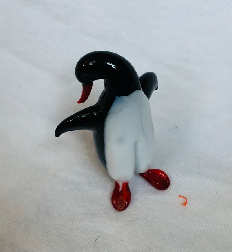Murano Glass Penguin Figurine (2 1/2" Tall)