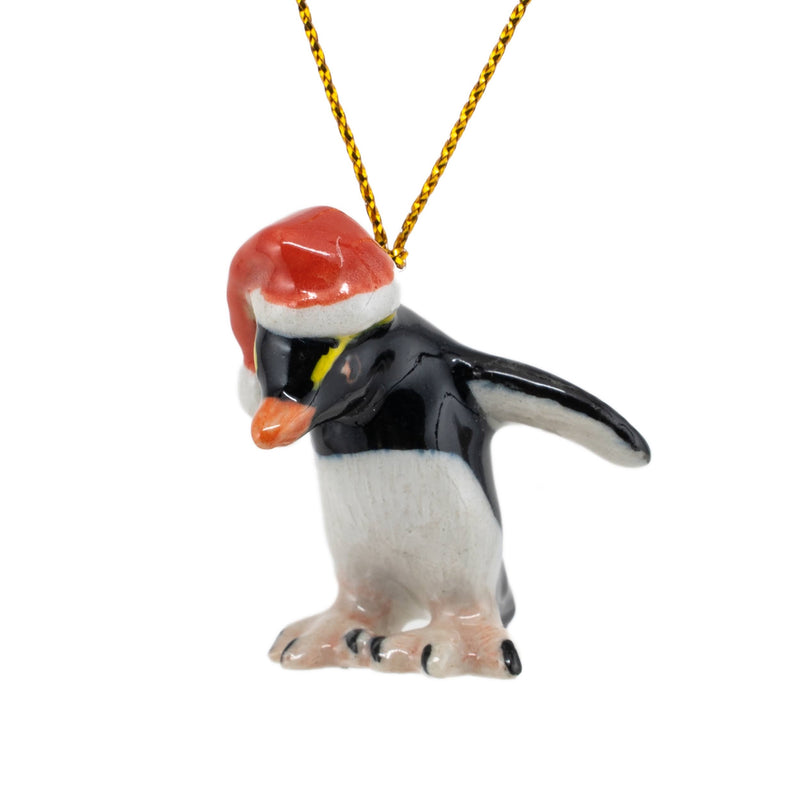 Rockhopper Penguin Porcelain Christmas Ornament (1 1/2" Tall)