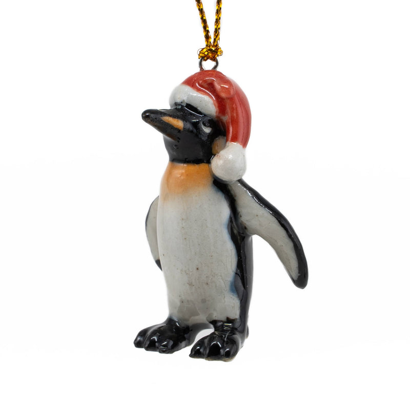 King Penguin Porcelain Christmas Ornament (1.25" Tall)