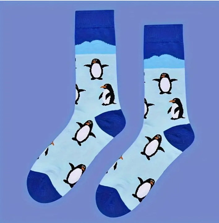 Adelie Penguins On Ice Socks (Women&