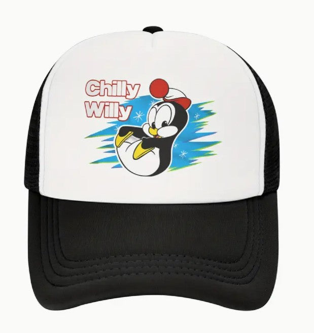Chilly Willy Retro Baseball / Trucker Hat (Adult Adjustable)