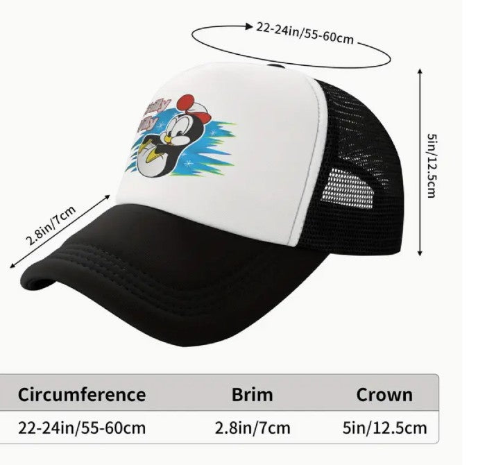 Chilly Willy Retro Baseball / Trucker Hat (Adult Adjustable)