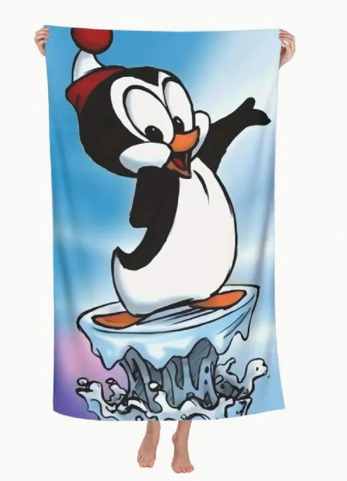 Chilly Willy Beach / Bath Towel (28" x 56")