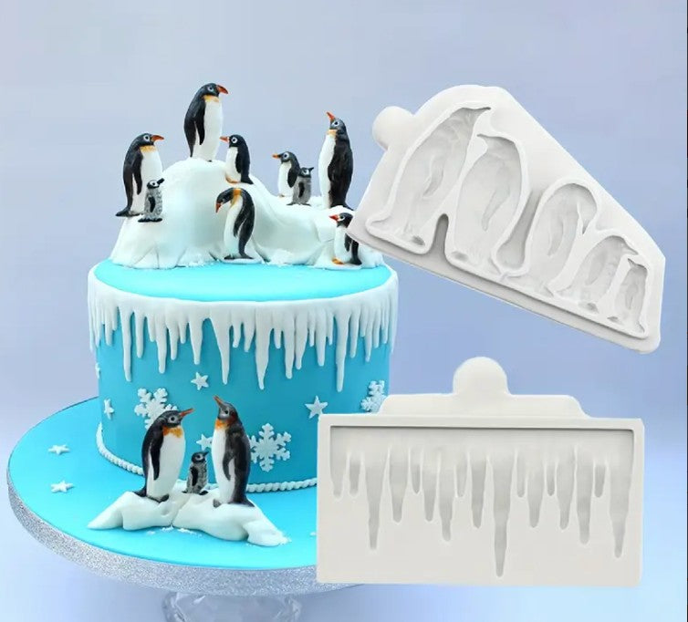 Penguins Ice and Fudge Mold (4 1/2" x 3")