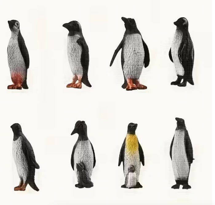 Assorted Mini Penguin Figurines (1 1/2" Tall - Set Of 8)