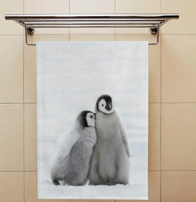 Penguin Baby Kitchen / Bathroom Hand Towel (18" x 26")
