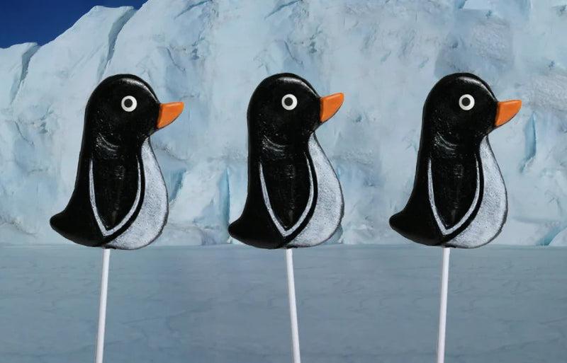 Frosted Penguin Lollipop (3" Tall Penguin)