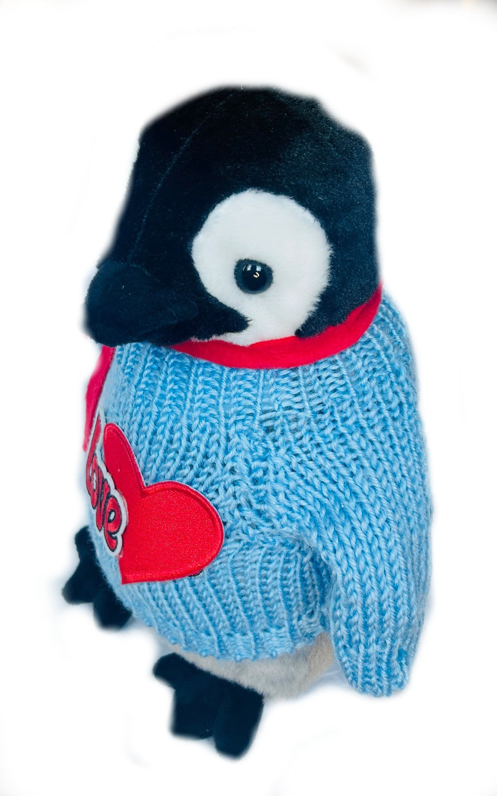 Blue Penguin Love Valentine's Day Plush with Scarf (9