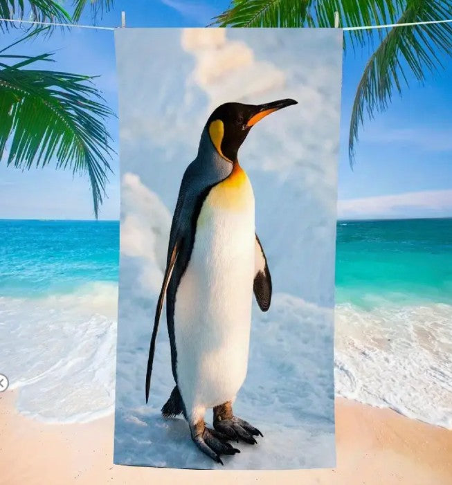 King Penguin Beach Towel (35" x 70")