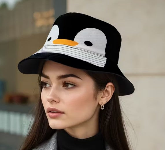Penguin Face Bucket Hat (adult / teen fit)