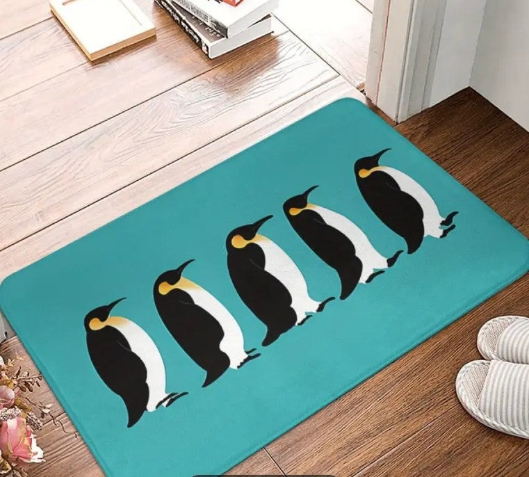 Penguin Parade Indoor Doormat (24" x 16")