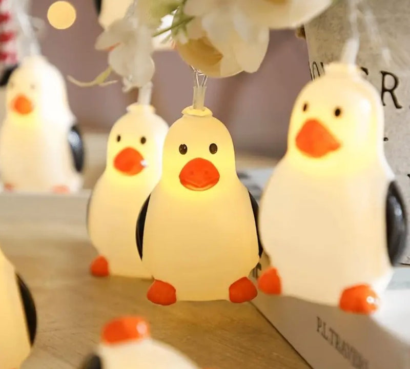 Penguin String Lights Set (Ten 2" Tall Penguins)