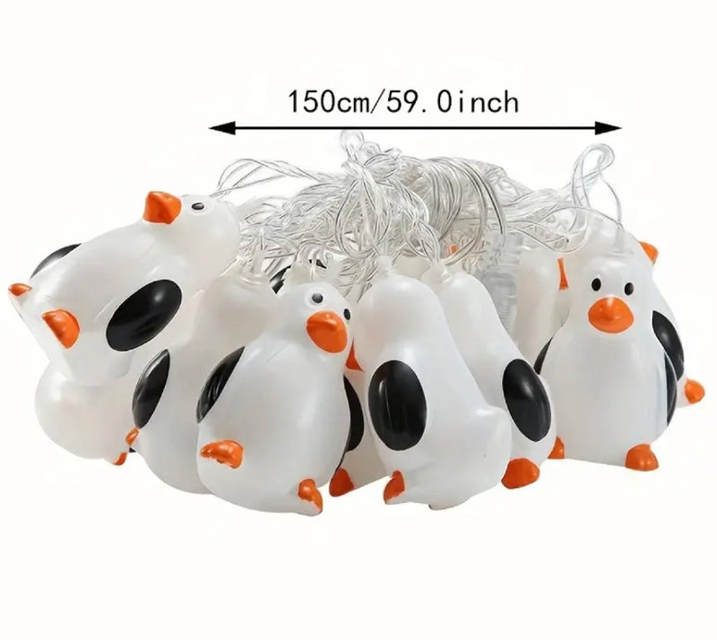 Penguin String Lights Set (Ten 2" Tall Penguins)