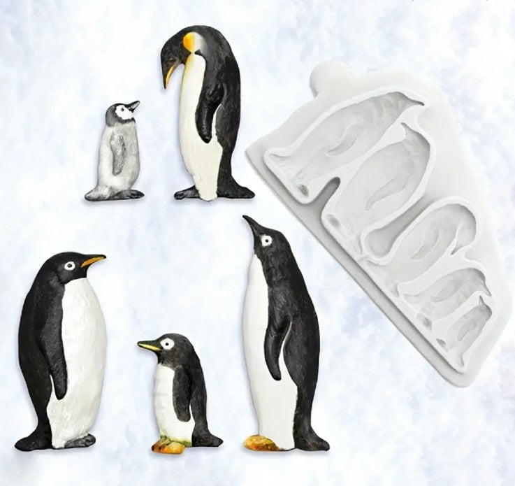 Penguins Ice and Fudge Mold (4 1/2" x 3")