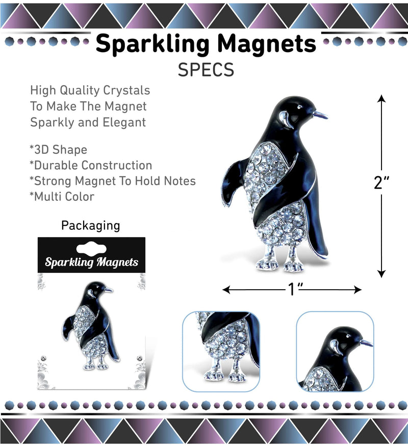 Sparkling Penguin Magnet (2 1/2" Tall)