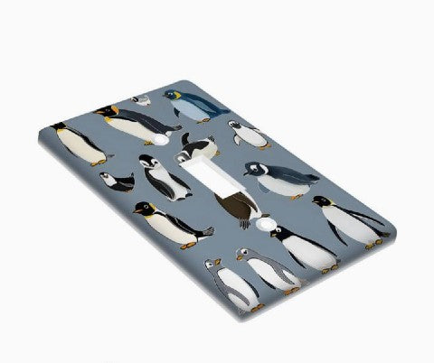 Penguins Of The World Switch Plate Cover (Standard Size)